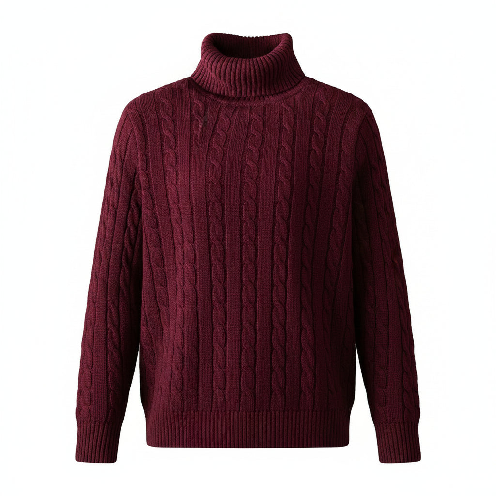 Pull Col Roulé Homme en Maille VOLTHEA | Style Casual & Élégant Automne-Hiver