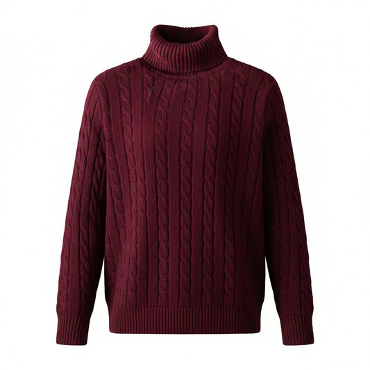 Pull Col Roulé Homme en Maille | Style Casual & Élégant Automne / Hiver