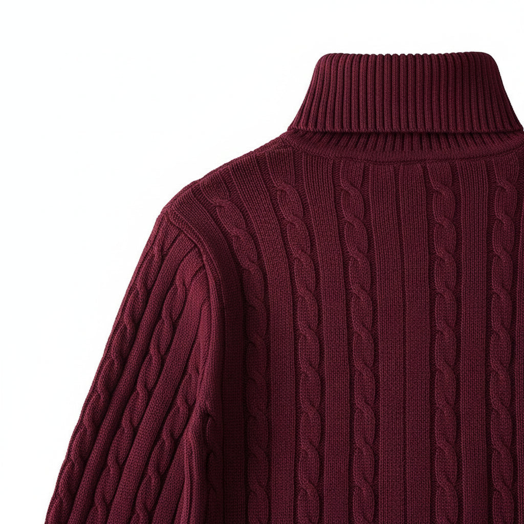 Pull Col Roulé Homme en Maille VOLTHEA | Style Casual & Élégant Automne-Hiver