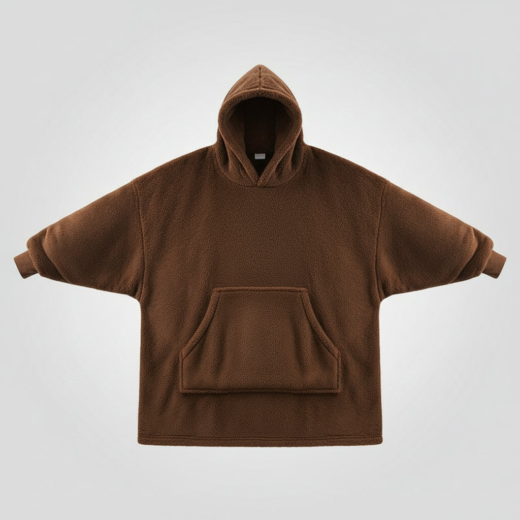 Hoodie Long Polaire Doublé Volthéa Ultra Chaud, Doux & Confort Hivernal