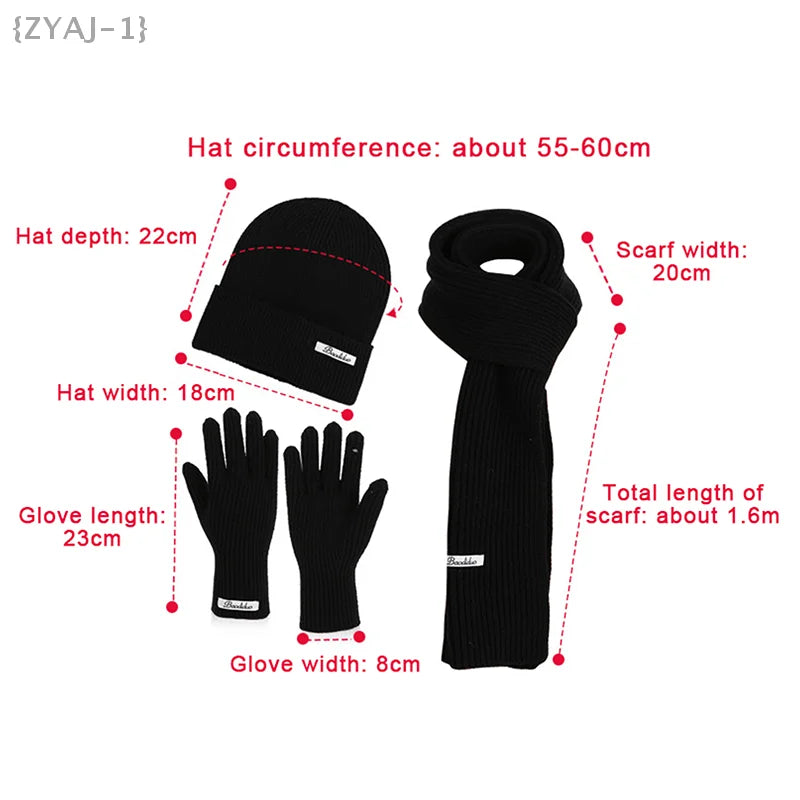 Ensemble Hiver 3 Pièces Volthéa™ Bonnet, Écharpe & Gants