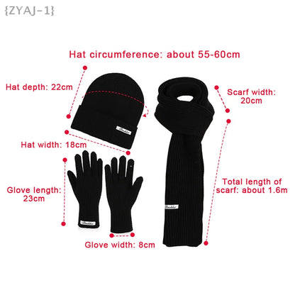Ensemble Hiver 3 Pièces Volthéa™ Bonnet, Écharpe & Gants