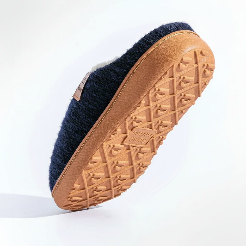 Pantoufles Femme Tricotées Mousse Mémoire de Forme VOLTHEA | Confort Sur Mesure