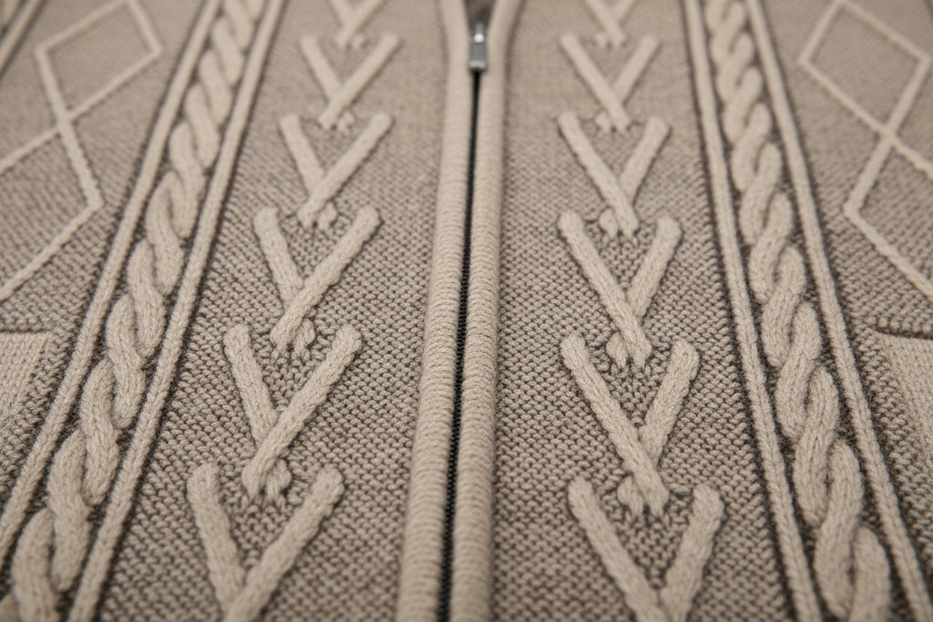 Gilet Zippé Cachemire VOLTHEA | Chaud & Rembourré Hiver