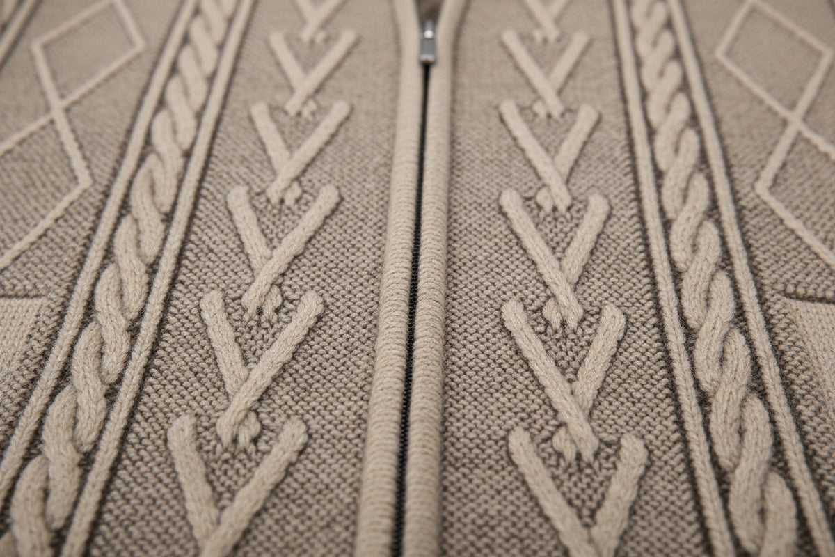 Gilet Zippé Cachemire VOLTHEA | Chaud & Rembourré Hiver