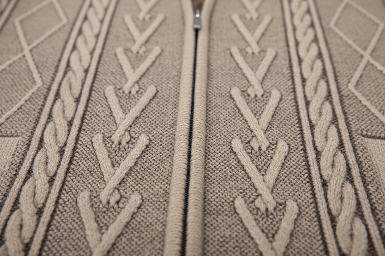 Gilet zipper Cachemire Collection Hiver – Chaud & Rembourré VOLTHEA