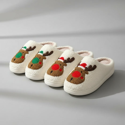 Pantoufles d’Hiver Fuzzy Maison VOLTHEA