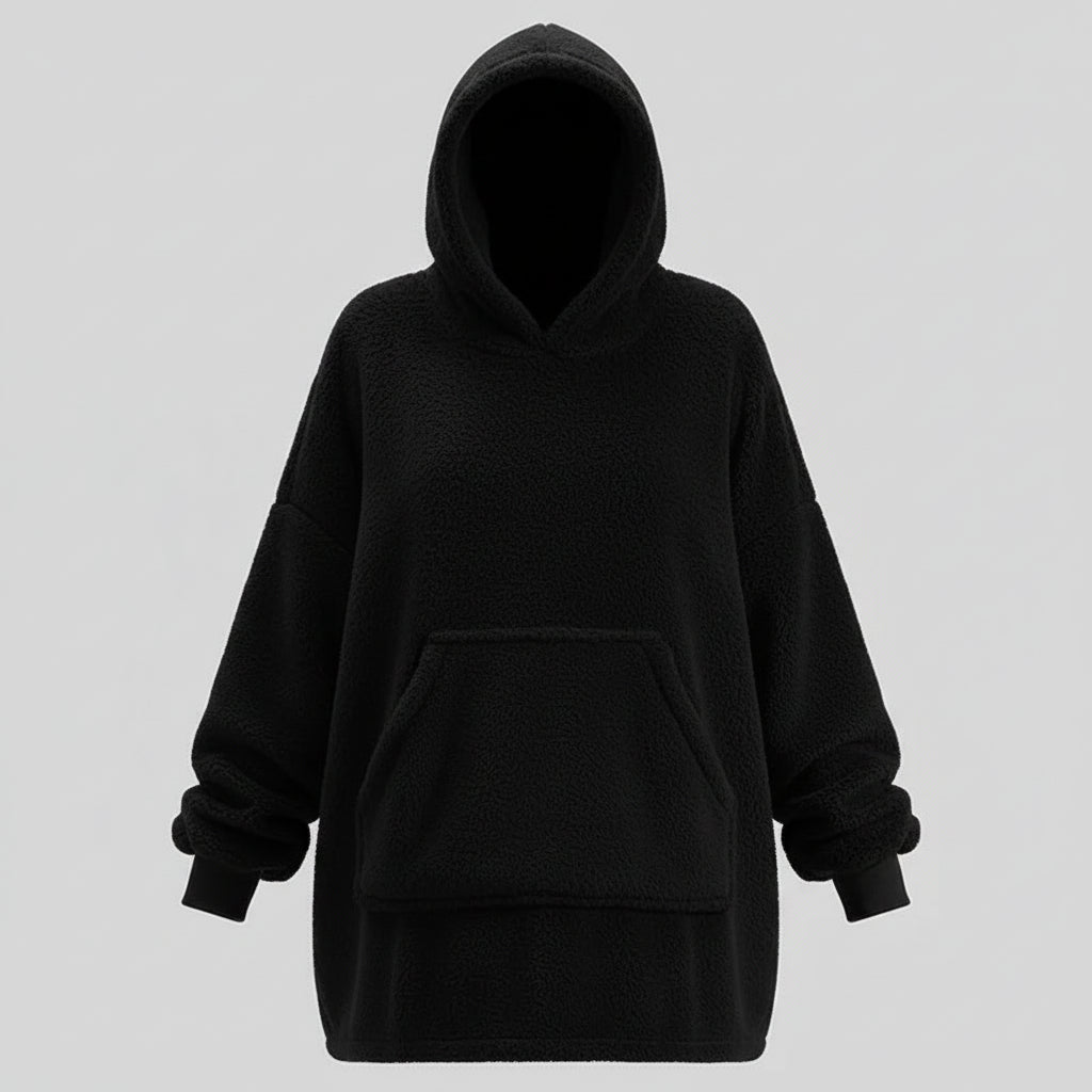 Hoodie Long Polaire Doublé Volthéa Ultra Chaud, Doux & Confort Hivernal