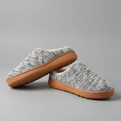 Pantoufles Femme Tricotées Douces Mousse à Mémoire de Forme