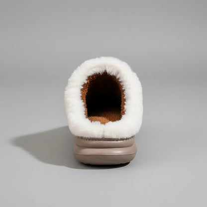 Pantoufles d’Hiver Femme Doublure Polaire Peluche Intérieur / Extérieur avec Semelle Antidérapante