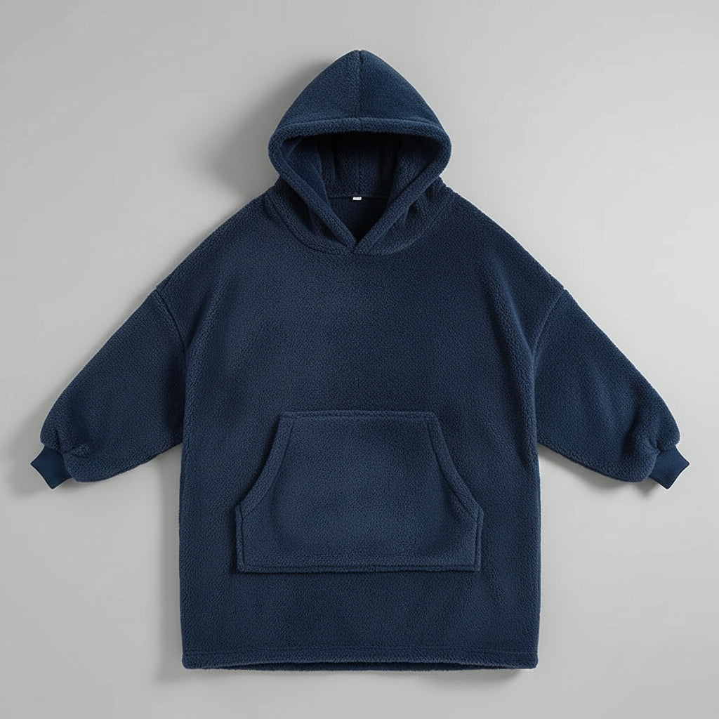 Hoodie Long Polaire Doublé VOLTHEA | Ultra Chaud & Confort Hivernal