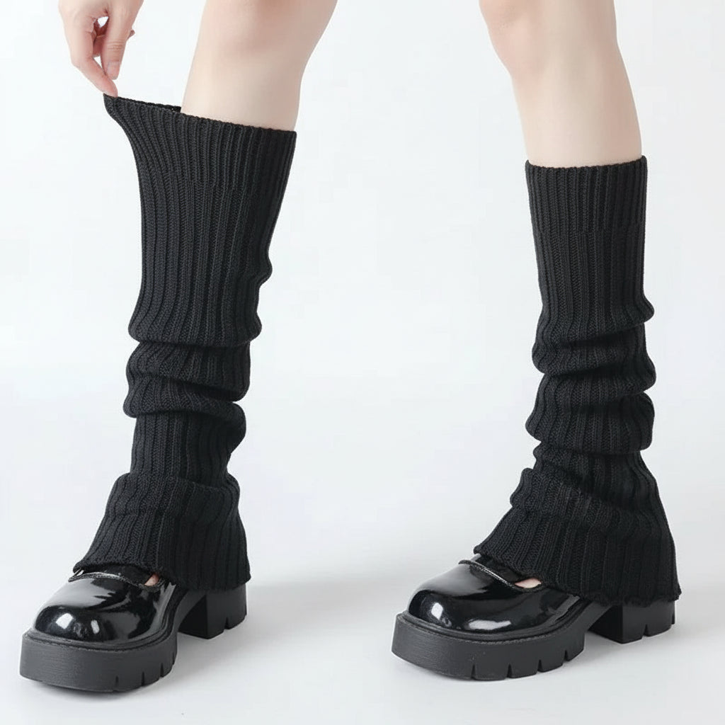 2 Jambières Tricotées VOLTHEA | Style Lolita Chaud & Tendance