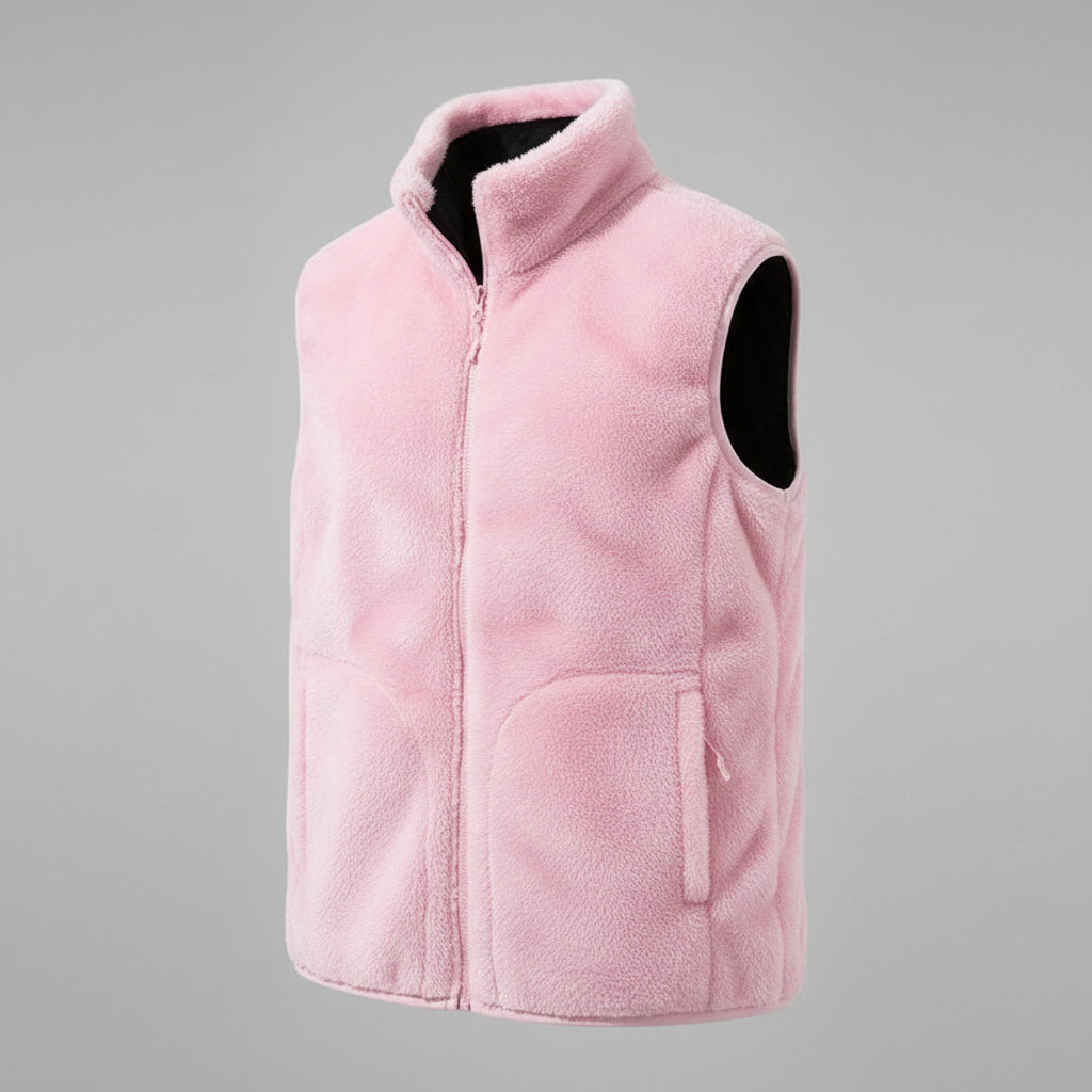 Sweat Plaid Chauffant Sans Manche Volthea