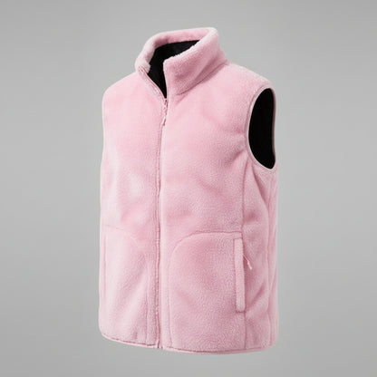 Sweat Plaid Chauffant Sans Manche Volthea