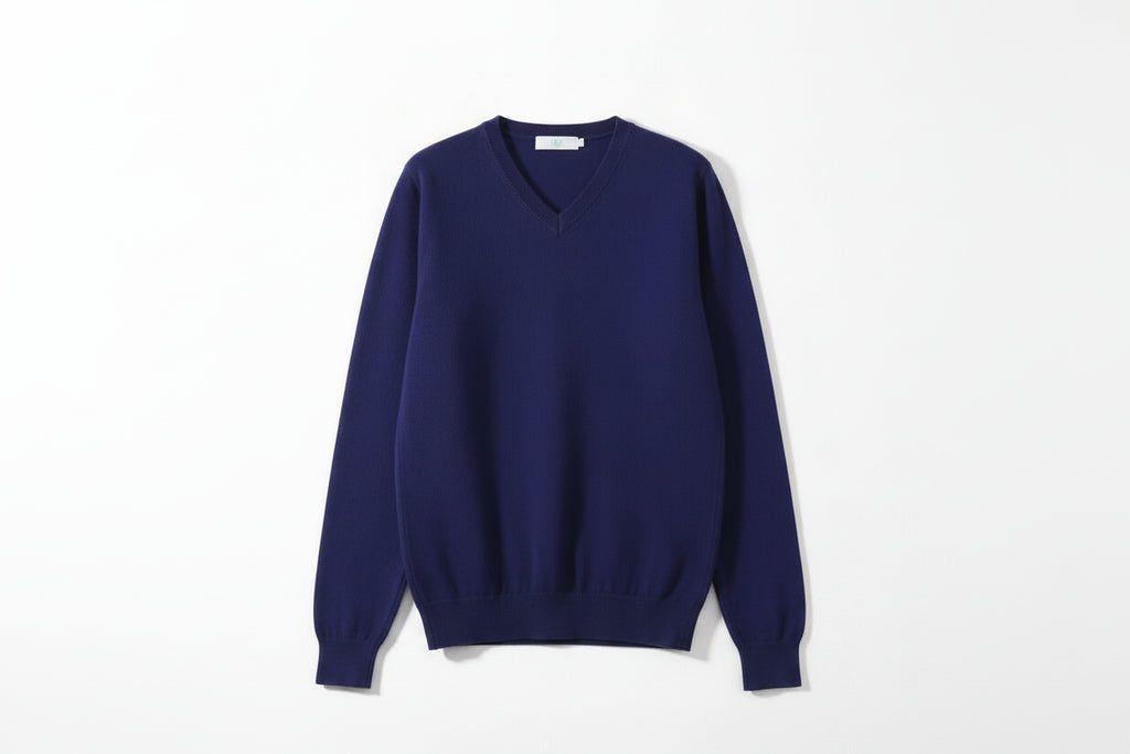 Pull Col V Laine & Cachemire VOLTHEA | Chaud & Doux