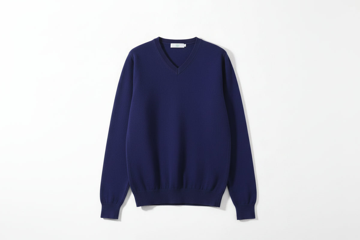 Pull Col V Laine & Cachemire VOLTHEA | Chaud & Doux