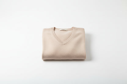 Pull col en V en tricot - Laine & Cachemire Chaud | VOLTHÉA
