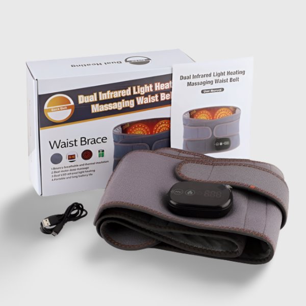 Ceinture Chauffante & Vibrante VOLTHEA | Massage Lombaire & Chaleur Pénétrante