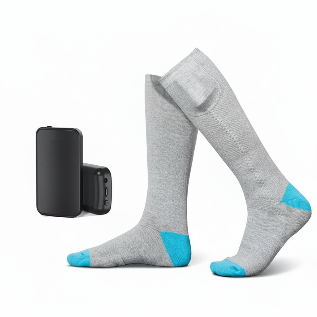 Chaussettes Chauffantes VOLTHEA | Télécommande & 3 Niveaux de Chaleur