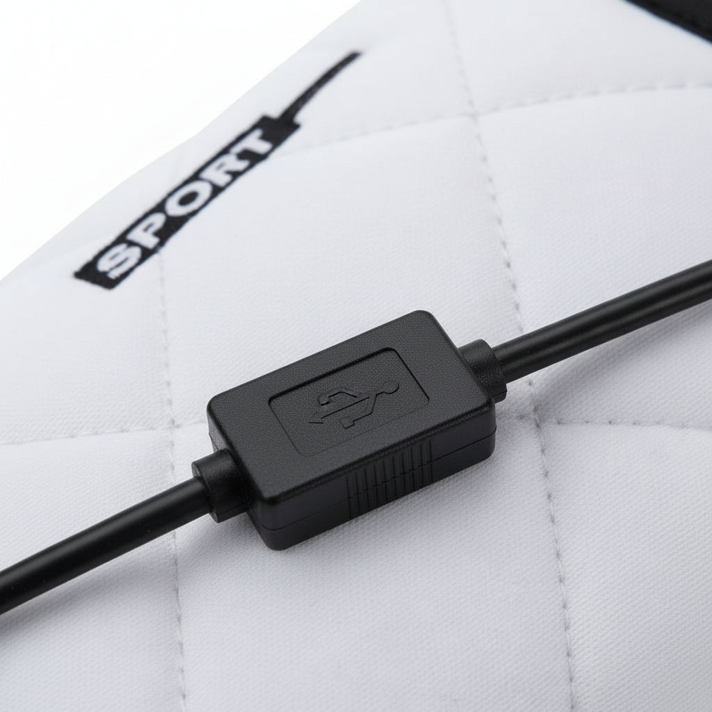 Chaussons Chauffants TV Volthéa USB, Velours Ultra-Doux & Confort