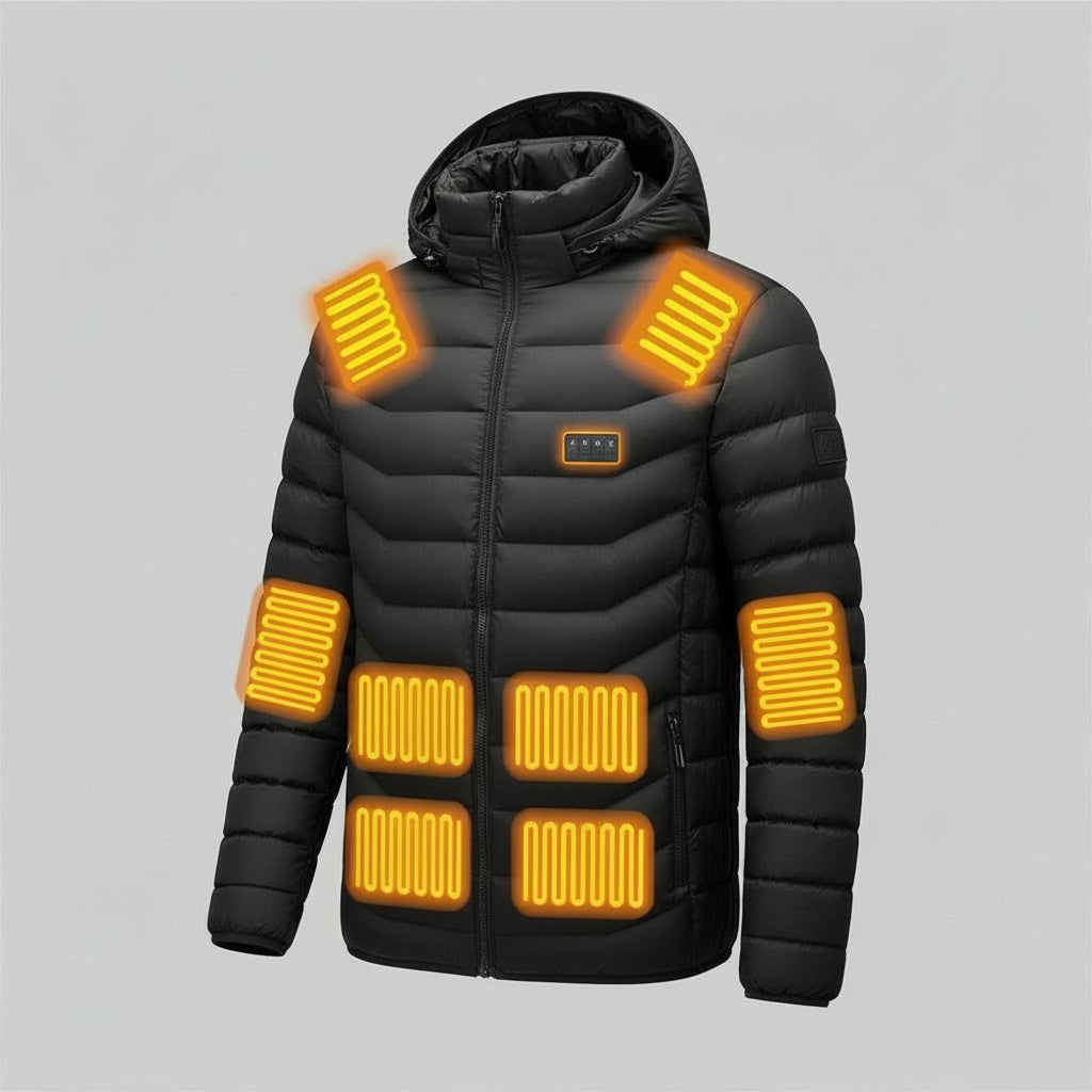 Doudoune Chauffante VOLTHEA | 17 Zones de Chauffe — Hiver Extrême & Outdoor
