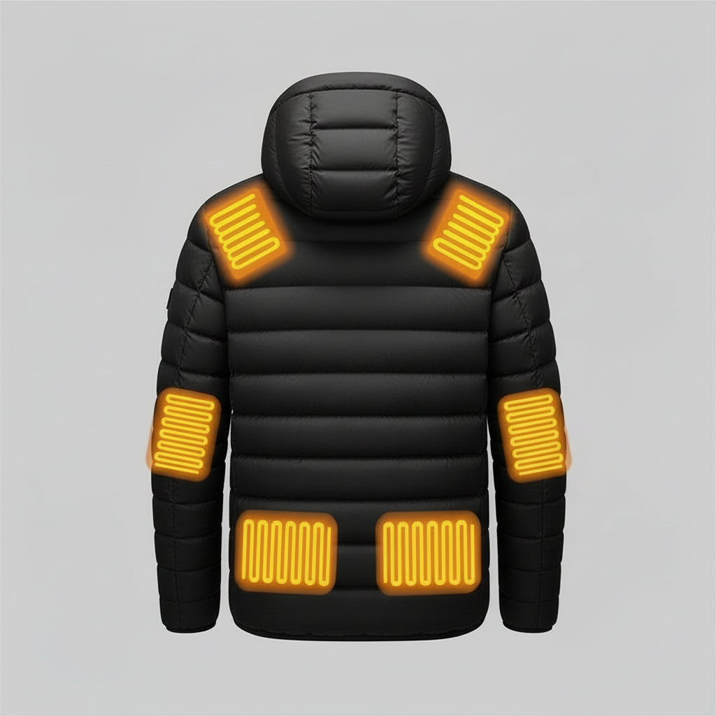 Doudoune Chauffante VOLTHEA | 17 Zones de Chauffe — Hiver Extrême & Outdoor