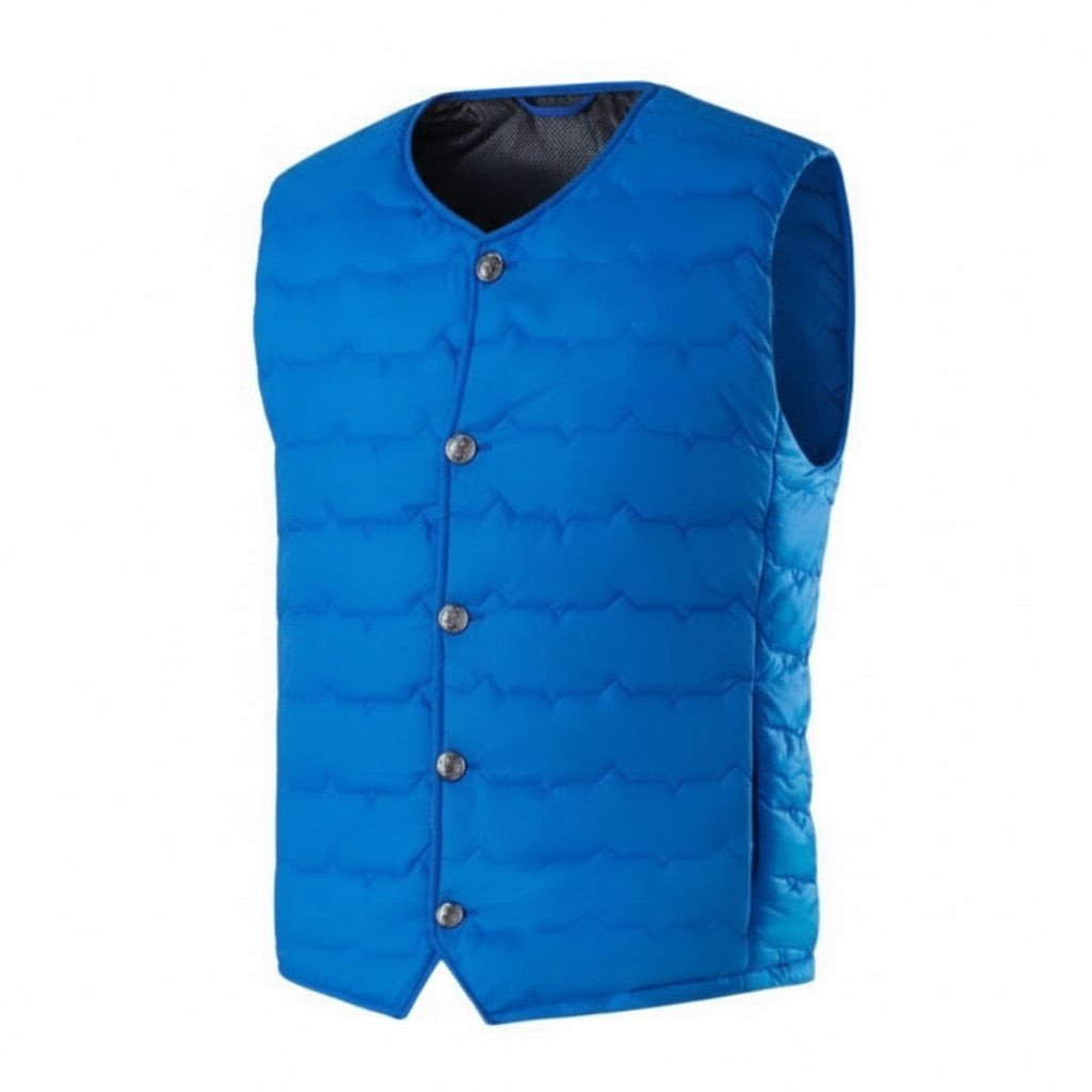 Sous-Veste Chauffante Sans Manche Bleu VOLTHEA | Légère & Thermique