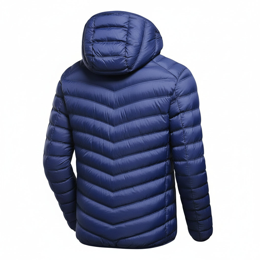 Doudoune chauffante bleu en polaire VOLTHEA