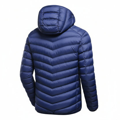 Doudoune chauffante bleu en polaire VOLTHEA