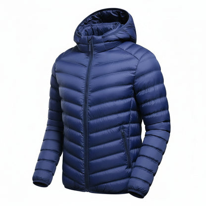 Doudoune chauffante bleu en polaire VOLTHEA