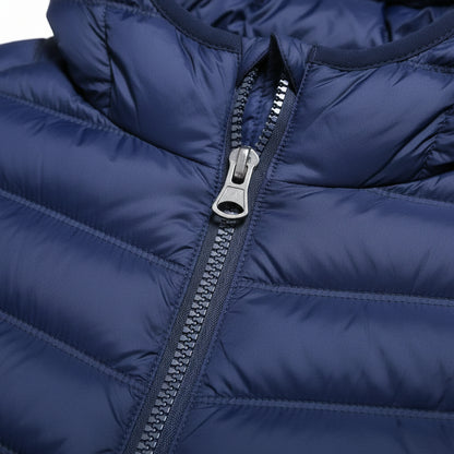 Doudoune chauffante bleu en polaire VOLTHEA