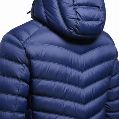 Doudoune chauffante bleu en polaire VOLTHEA