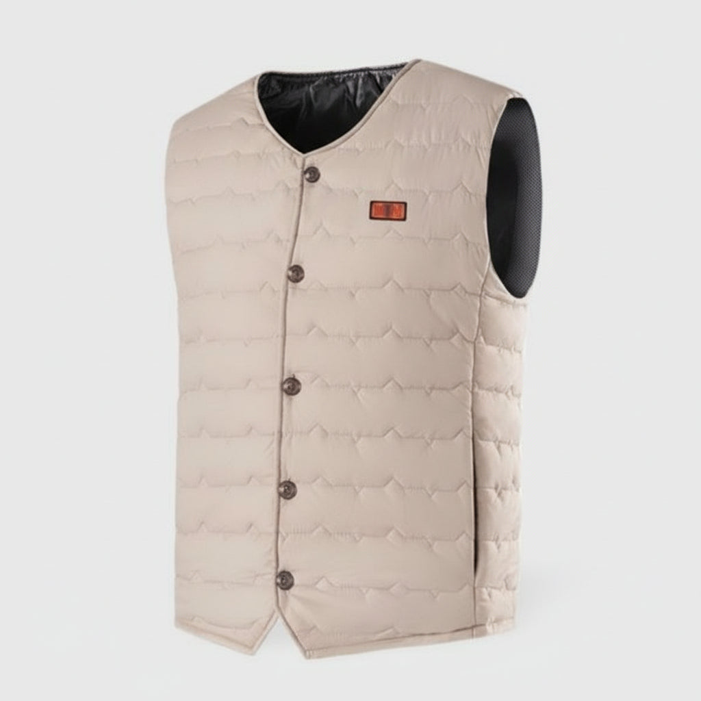 Sous-vetse chauffante sans manche blanc | VOLTHEA™