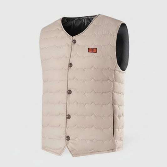 Sous-vetse chauffante sans manche blanc | VOLTHEA™