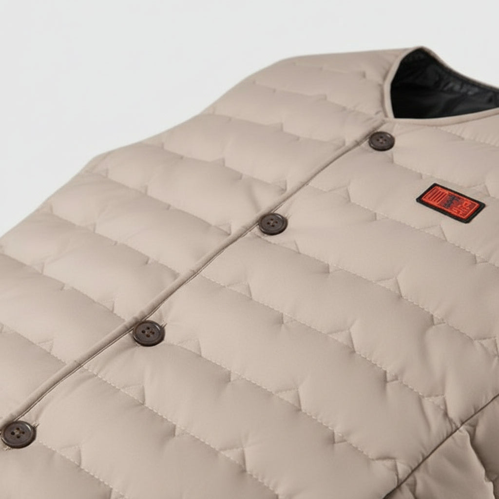 Sous-vetse chauffante sans manche blanc | VOLTHEA™