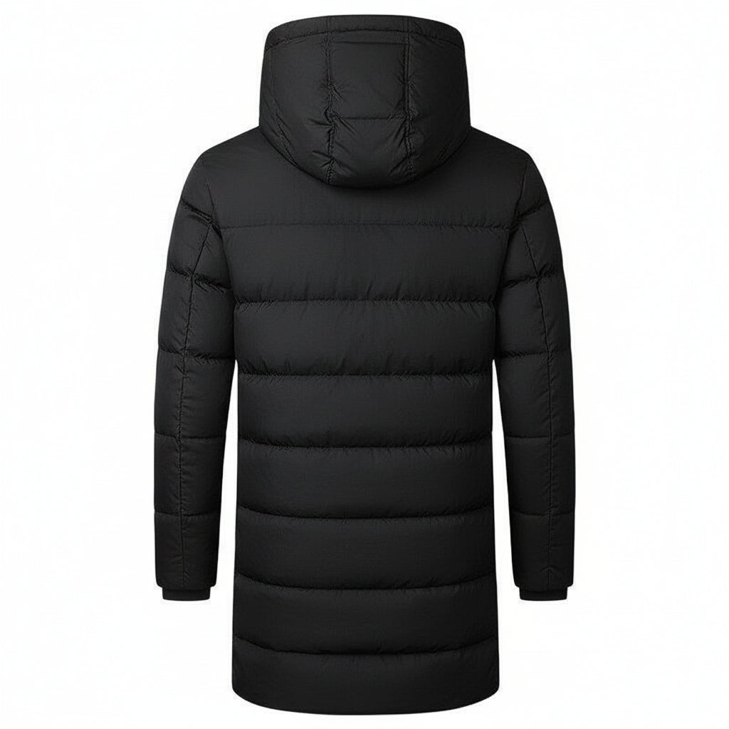 Doudoune Longue Chauffante Homme VOLTHEA | Chaleur Électrique & Coupe Longue