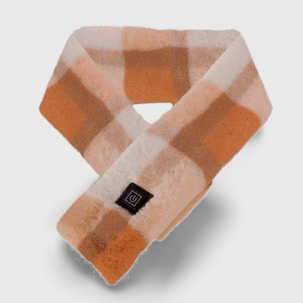 Écharpe Chauffante À Carreaux VOLTHEA | Motif Classique & Chaleur Électrique
