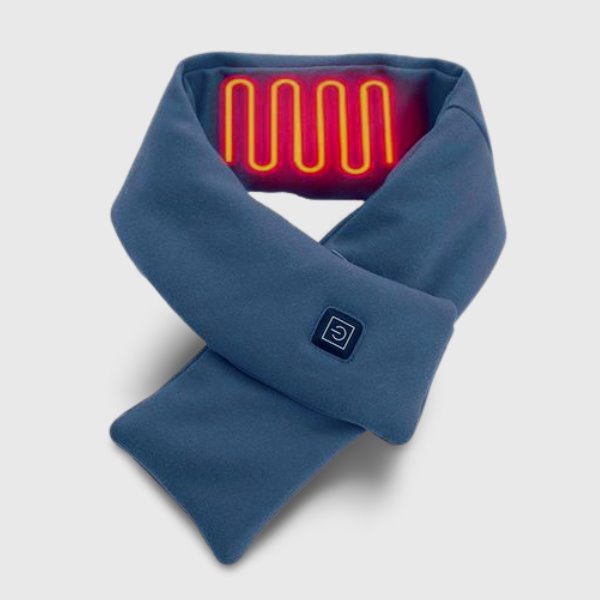 Écharpe Chauffante Électrique Bleue VOLTHEA | Chaleur & Style Hivernal