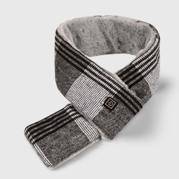 Écharpe Chauffante Quadrillée VOLTHEA | Motif Classique & Chaleur Électrique