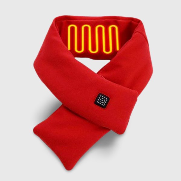Écharpe Chauffante Rouge VOLTHEA | Chaleur Électrique & Style Hivernal