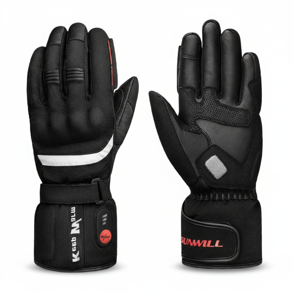 Gants Chauffants Sport Volthéa Étanches, Tactiles, 3 Niveaux de Chaleur