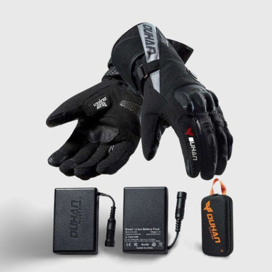 Gants Chauffants Moto Volthéa Étanches, Tactiles, Anti-Choc & Batteries