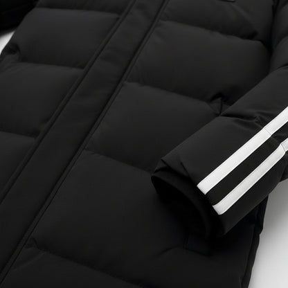 Manteau Long Chauffant VOLTHÉA™ | 8 Zones de Chaleur + Imperméable + Ultra-Léger