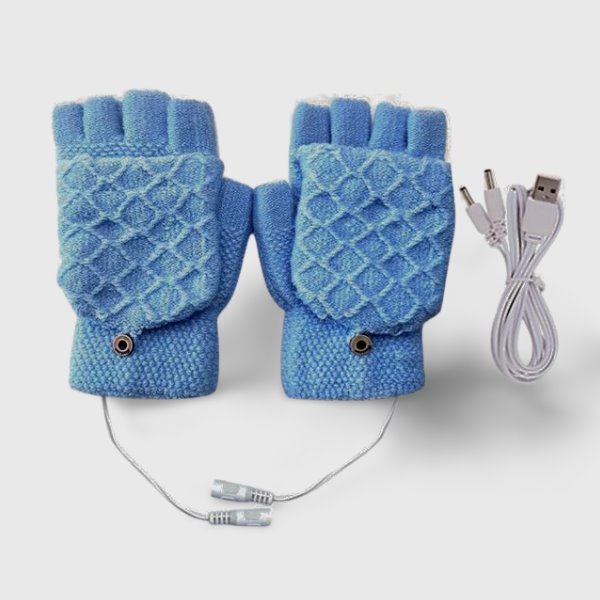 Mitaine Chauffante USB VOLTHEA | Convertible Avec & Sans Doigts