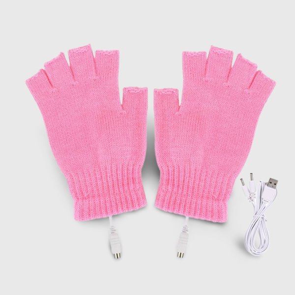 Mitaine Chauffante USB Rose VOLTHEA | Chaleur Douce & Style Féminin Hiver
