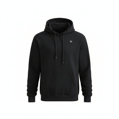 Sweat à capuche chauffant USB pour hommes et femmes noir VOLTHEA