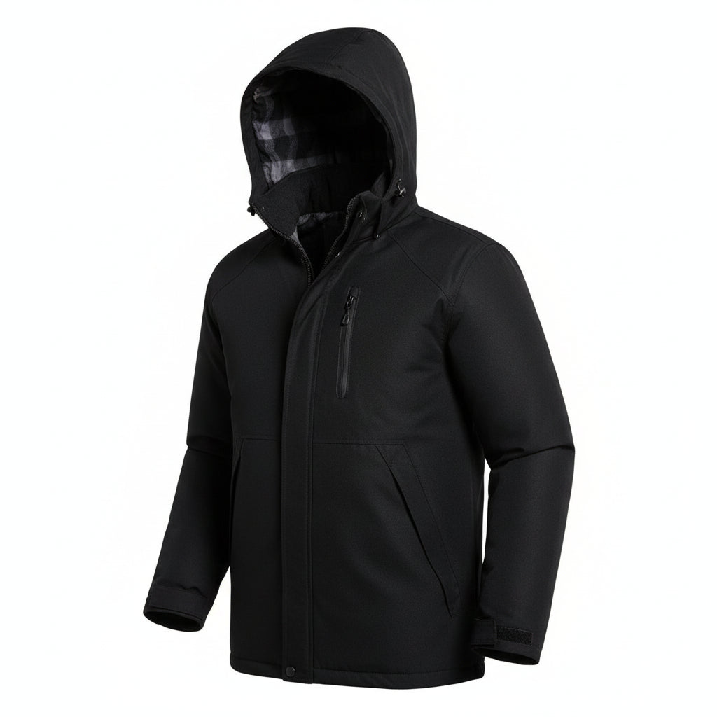 Veste Chauffante Noire VOLTHEA | 3 Niveaux de Chaleur jusqu'à 45°C