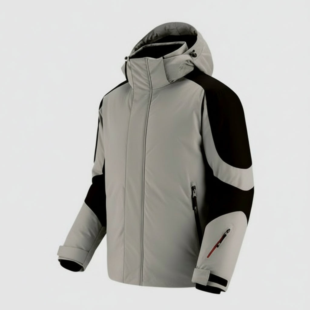 Manteaux Chauffant avec Capuche VOLTHÉA™ | 4 Zones de Chaleur + Imperméable | Sans Batterie