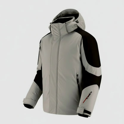 Manteaux Chauffant avec Capuche VOLTHÉA™ | 4 Zones de Chaleur + Imperméable | Sans Batterie