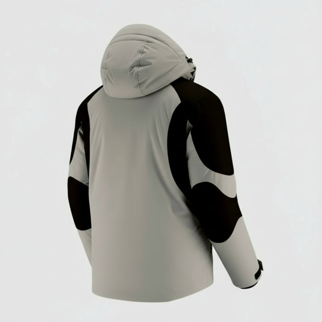 Manteaux Chauffant avec Capuche VOLTHÉA™ | 4 Zones de Chaleur + Imperméable | Sans Batterie